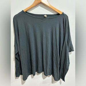 Stretch oversized jersey top